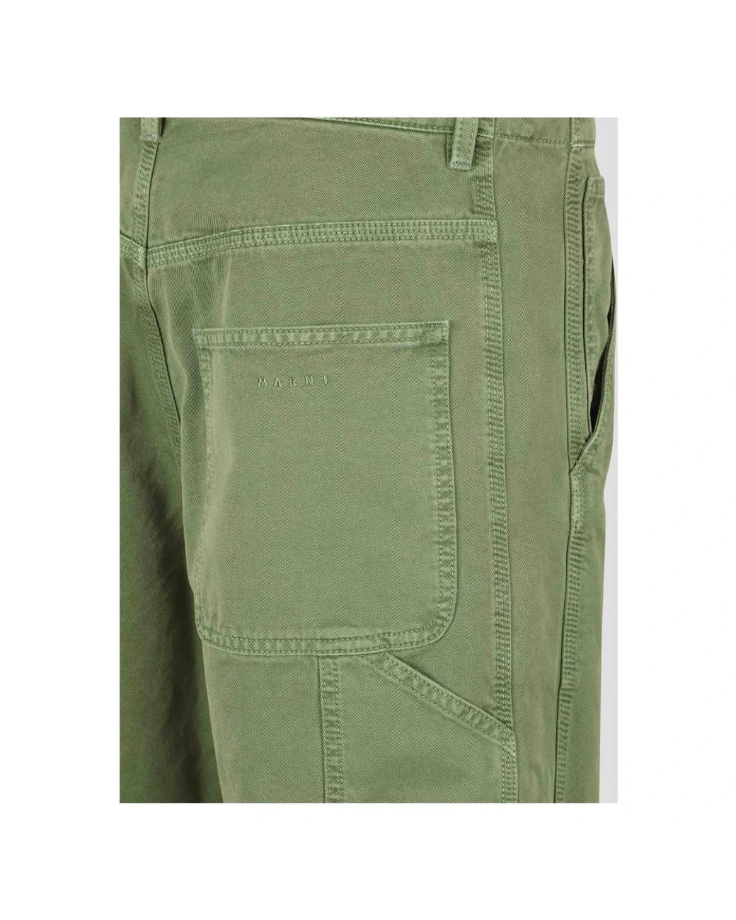 Marni Green Wide Trousers