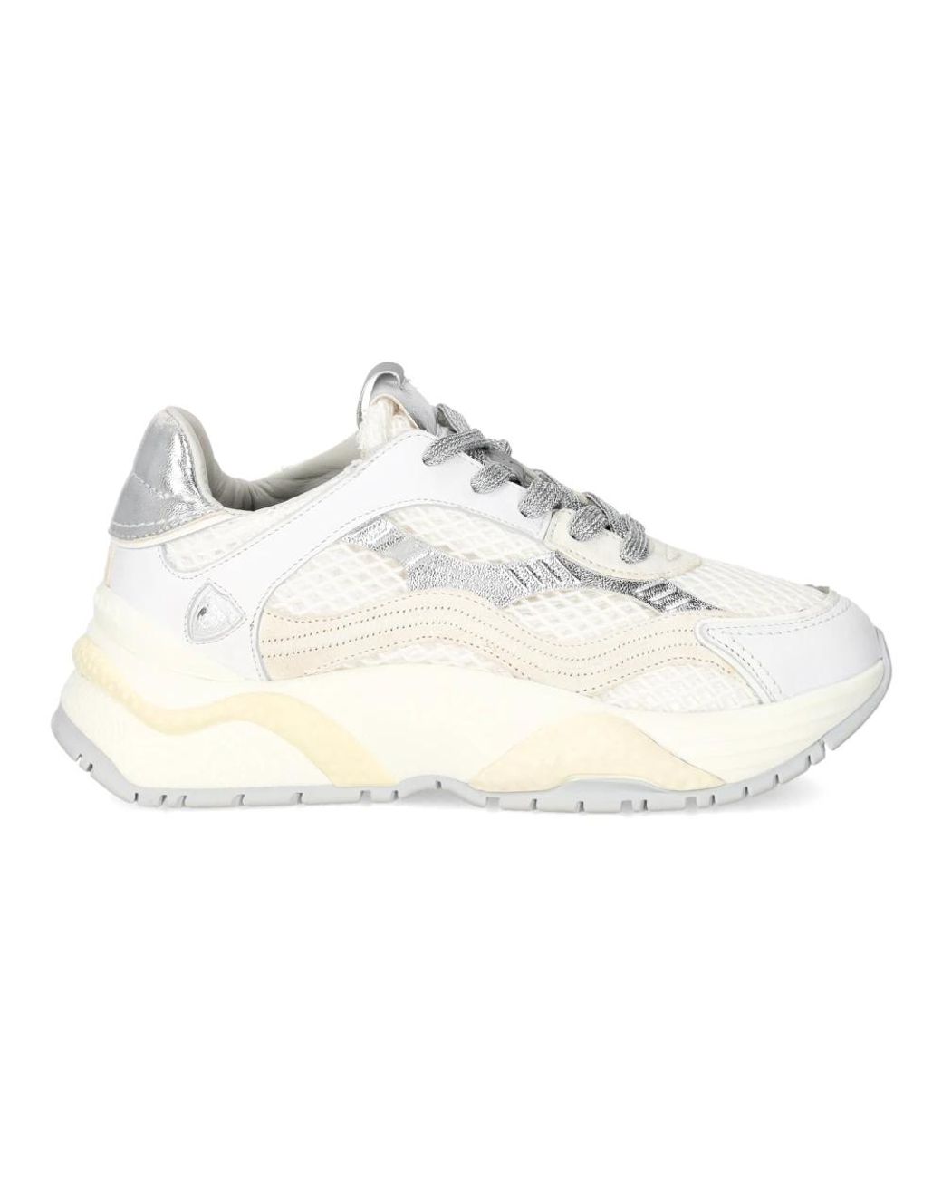 Philippe Model Schoenen ,Wit ,Katoen Sneakers Odeon Tennis in het White