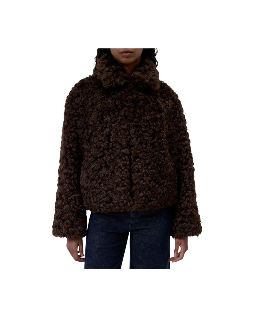 Closed Coats Bruin in het Black