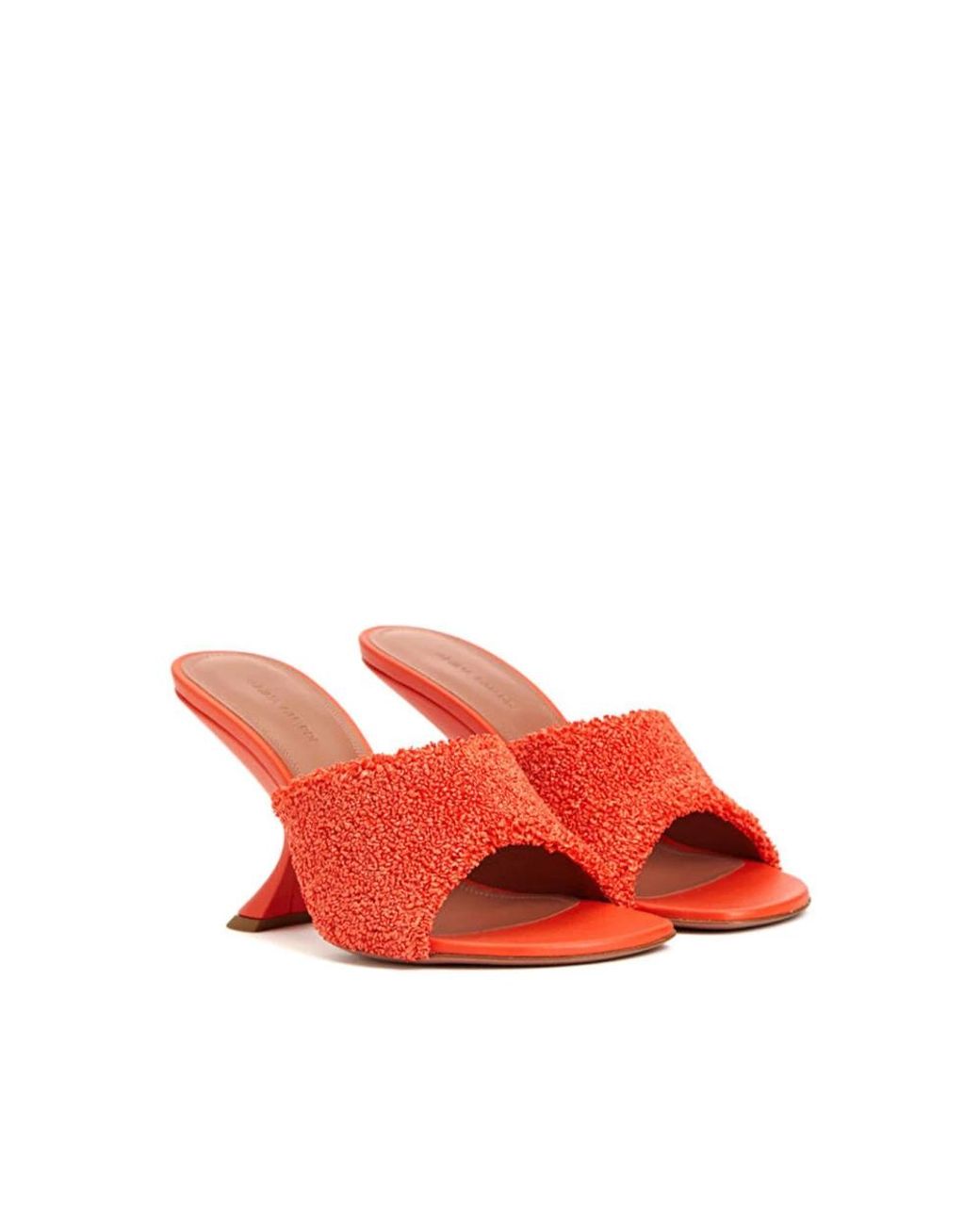 AMINA MUADDI Red Heeled Mules