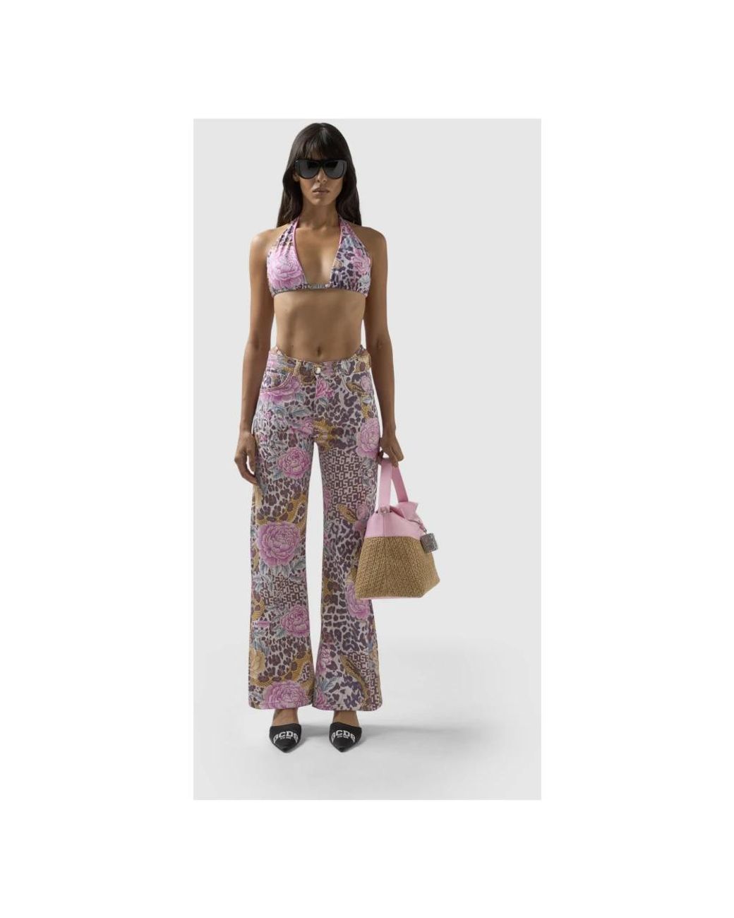 Gcds Red Wide Trousers
