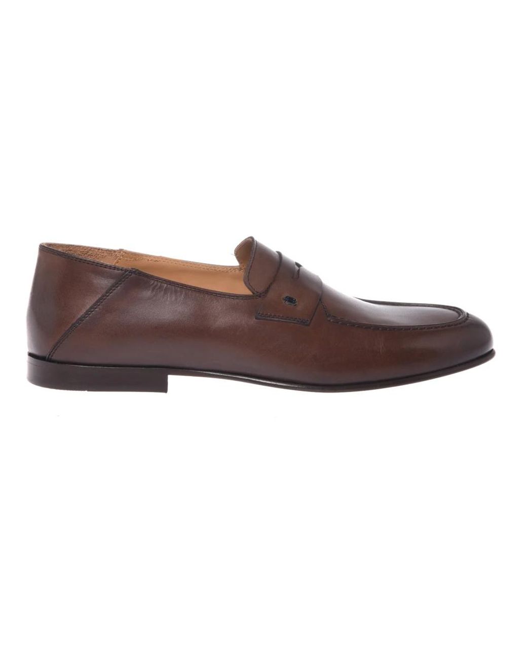 Baldinini Brauner Lederloafer in Brown für Herren