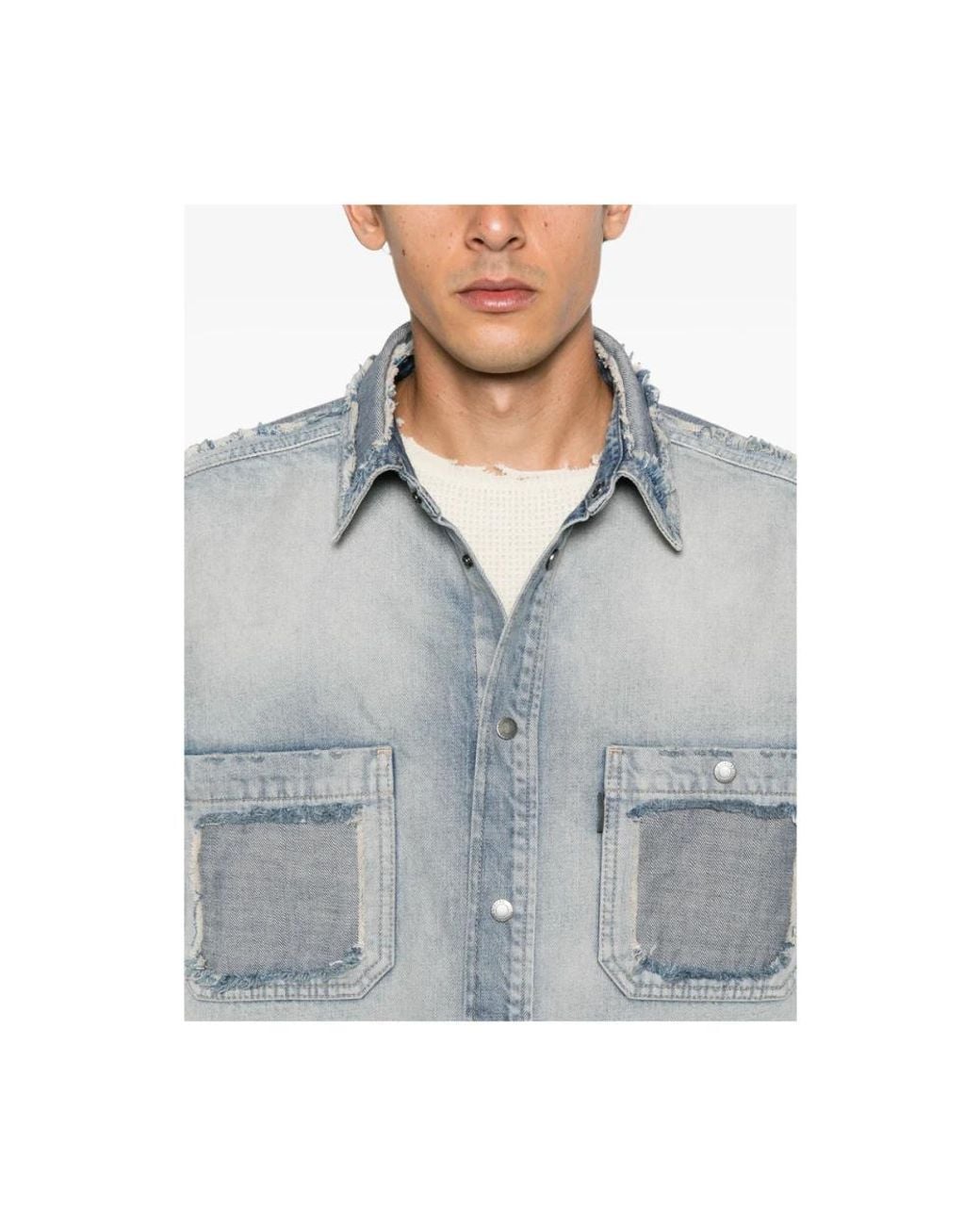 Haikure Blue Denim Shirts for men