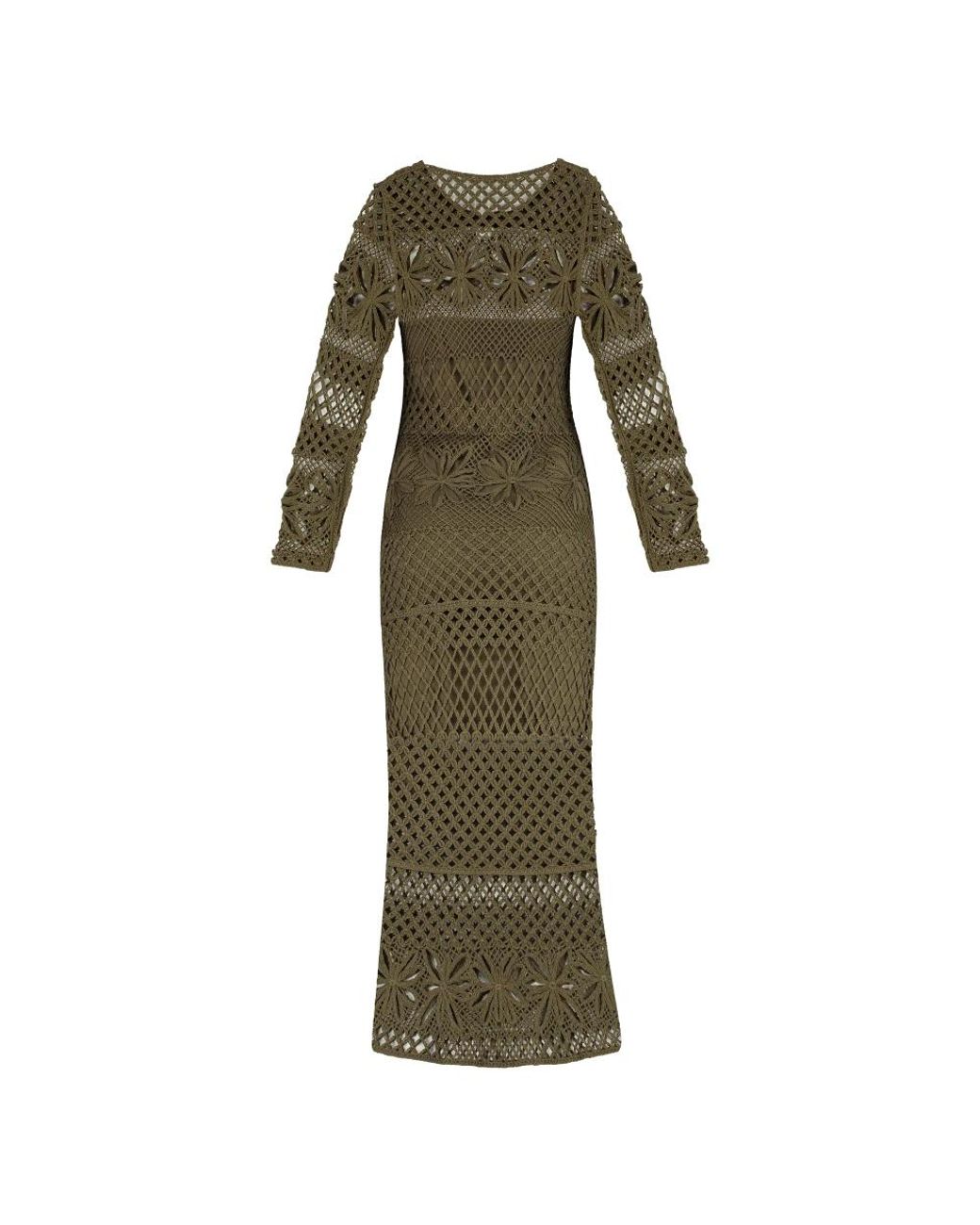 Pinko Green Knitted Dresses