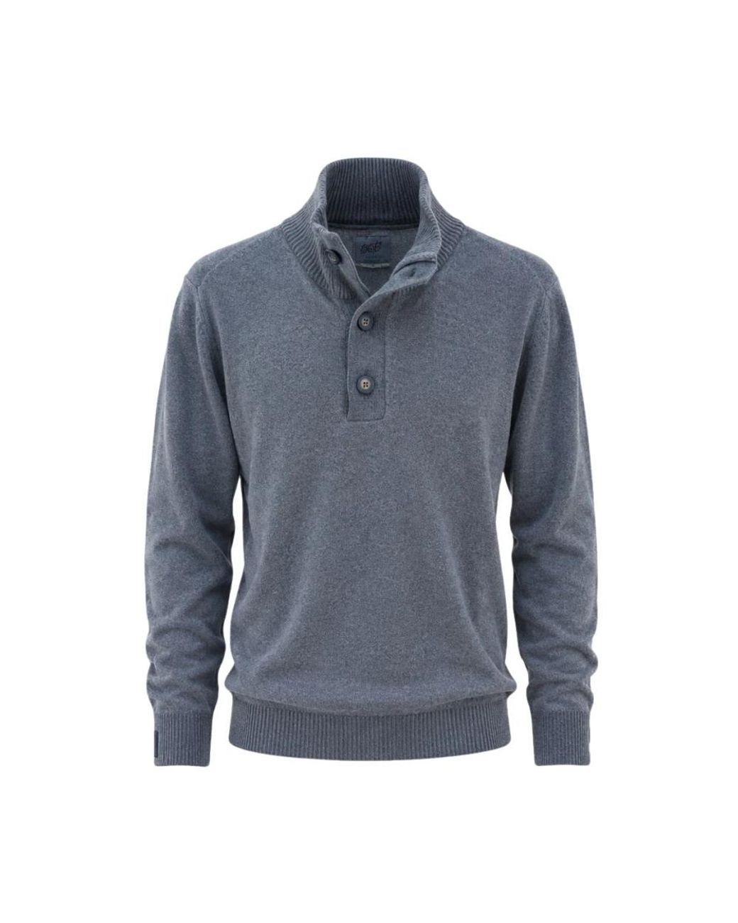 Bob Blue Round-Neck Knitwear for men