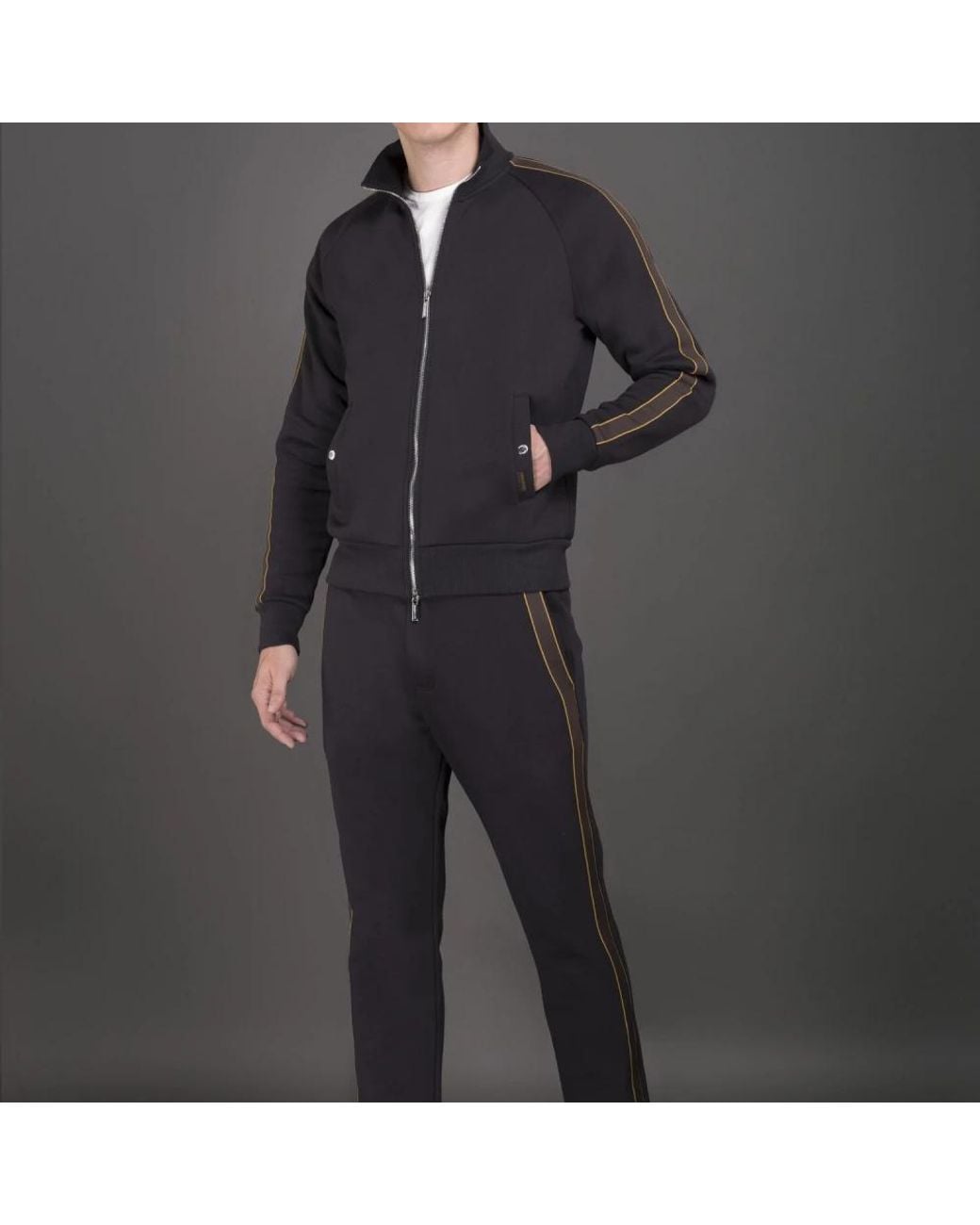 Moorer Blue Zip-Throughs for men