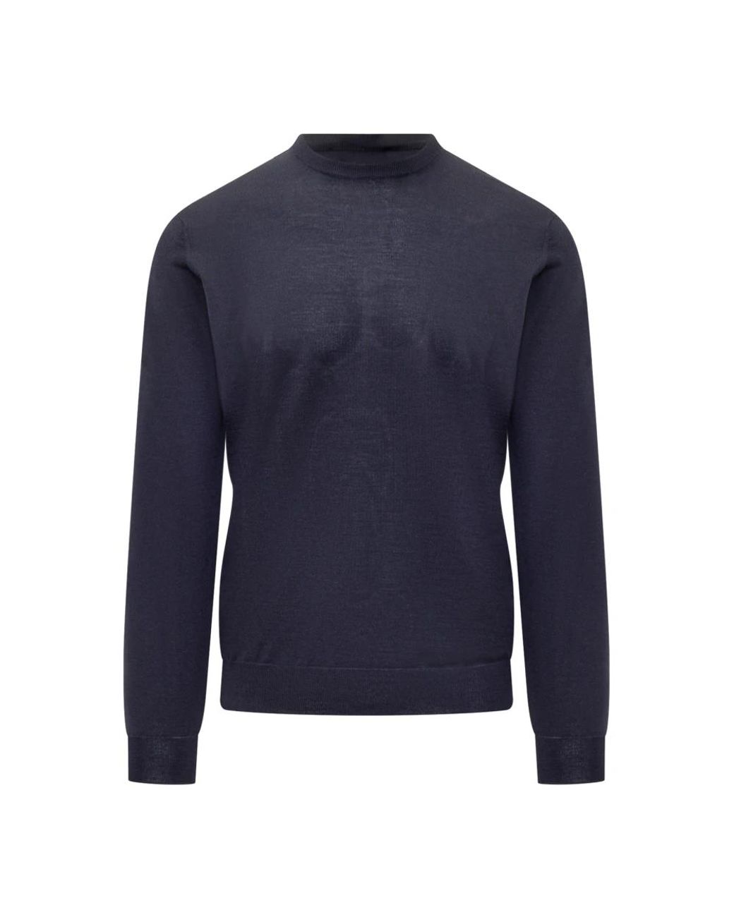 FILIPPO DE LAURENTIIS Blue Round-Neck Knitwear for men