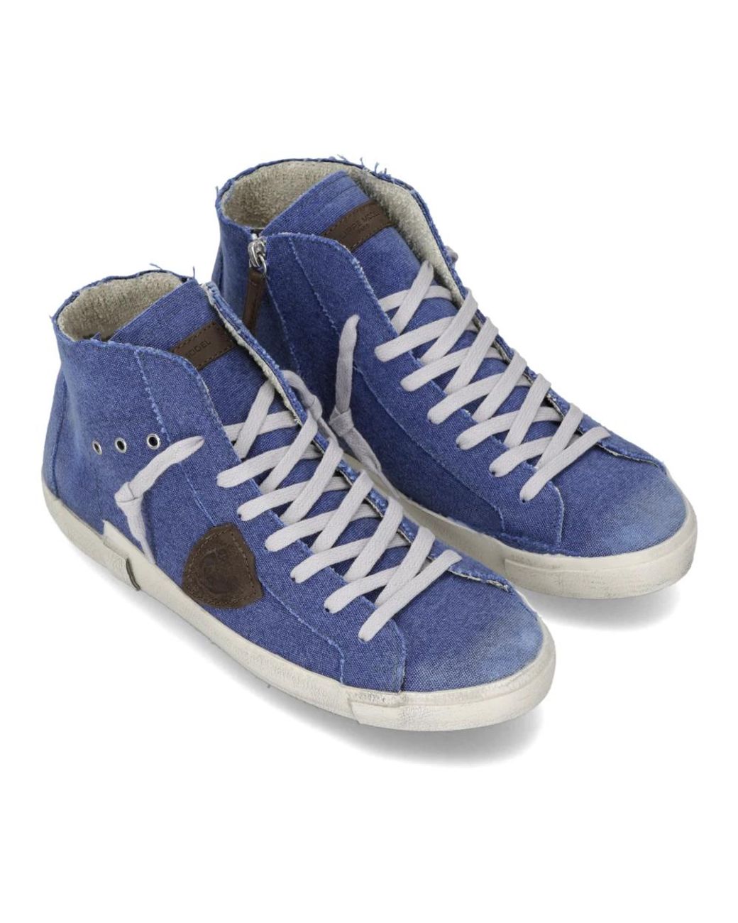Philippe Model Blue Sneakers for men