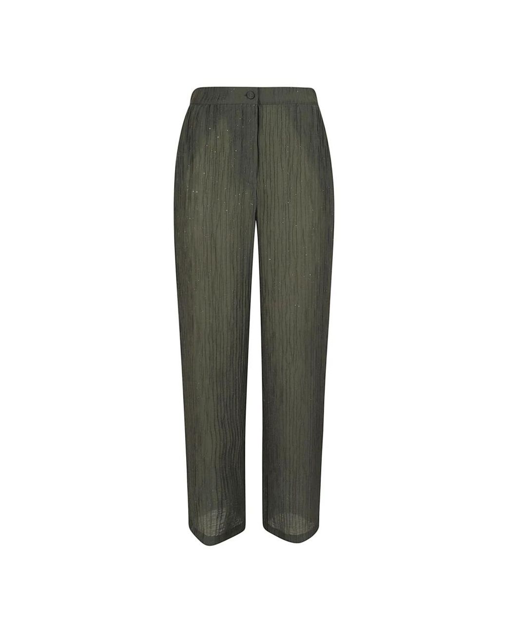 Emporio Armani Green Wide Trousers