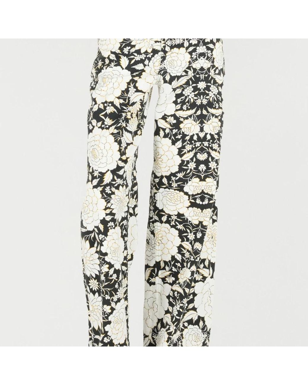 Roberto Cavalli White Wide Trousers