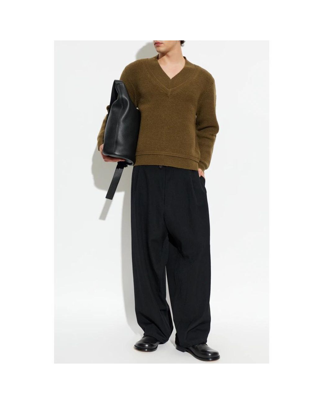 Entire studios Green V-Neck Knitwear for men