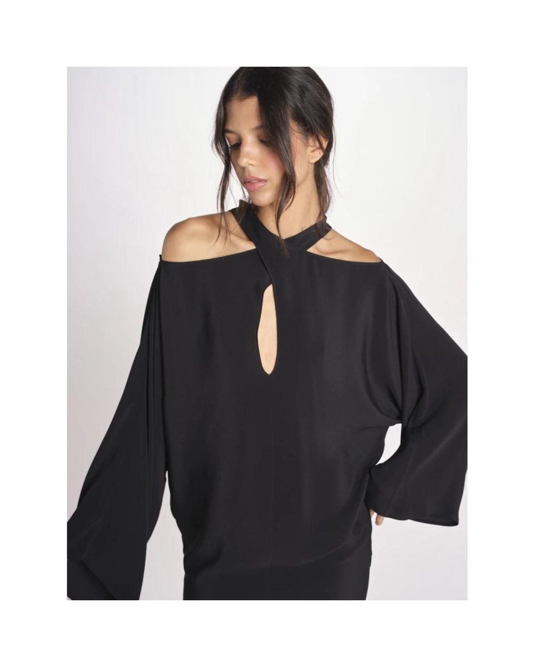 FEDERICA TOSI Black Short Dresses
