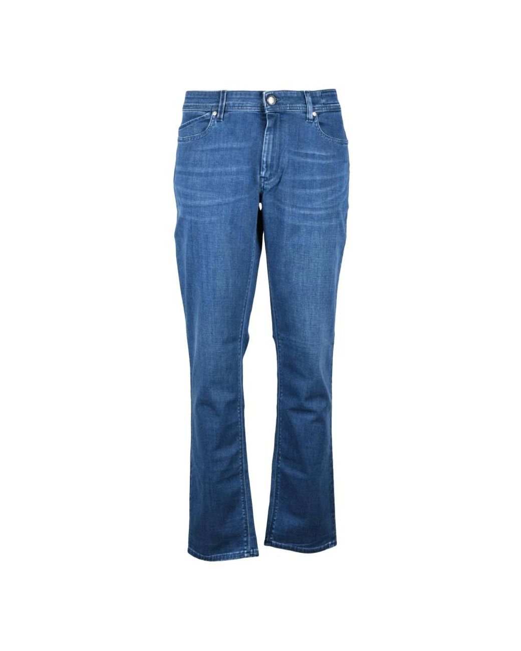 Re-hash Rechte Jeans in het Blue voor heren