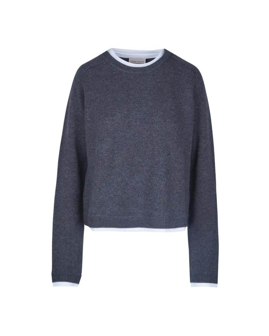 Semicouture Blue Round-Neck Knitwear