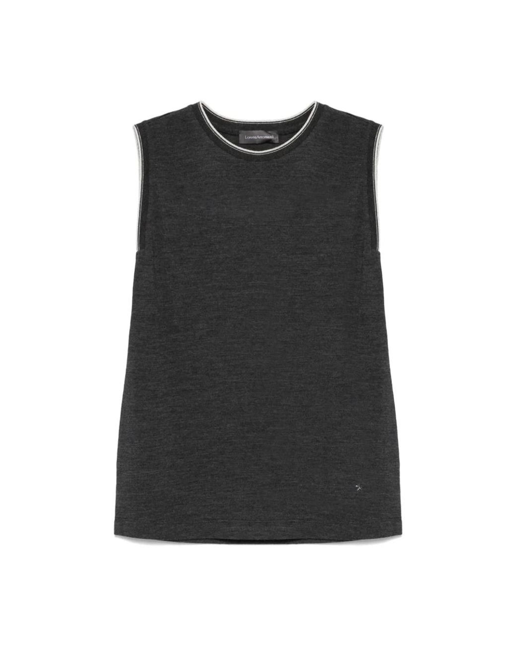 Lorena Antoniazzi Black Sleeveless Tops