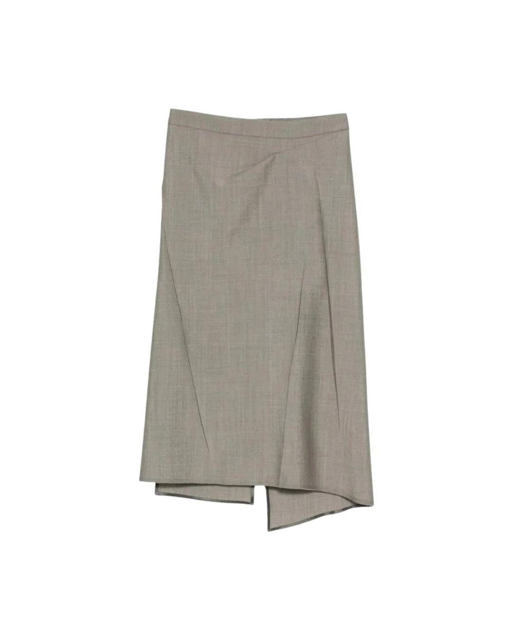Victoria Beckham Gray Midi Skirts