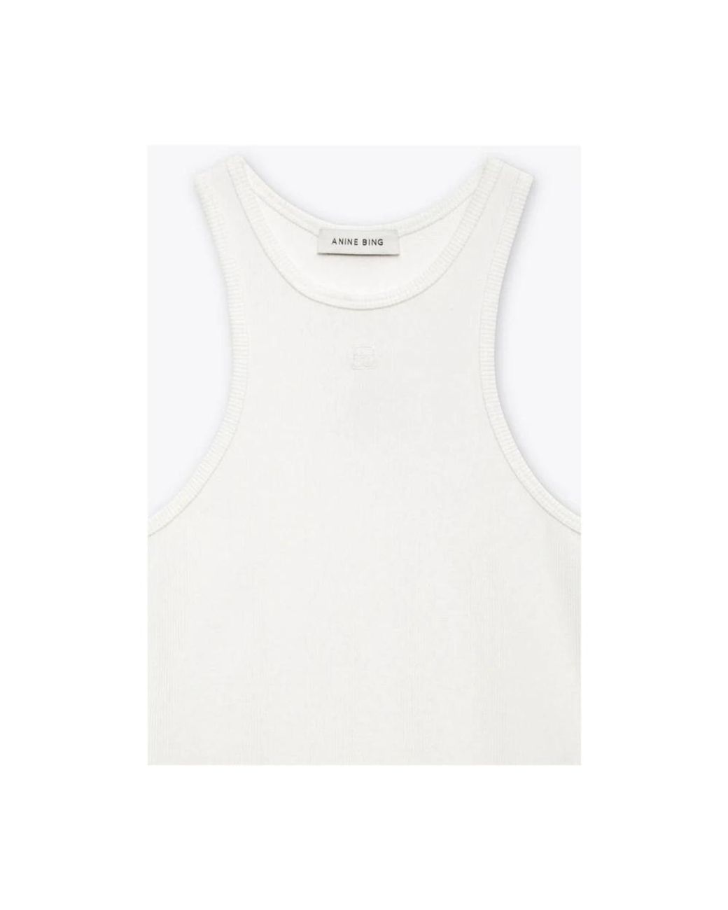 Anine Bing White Sleeveless Tops