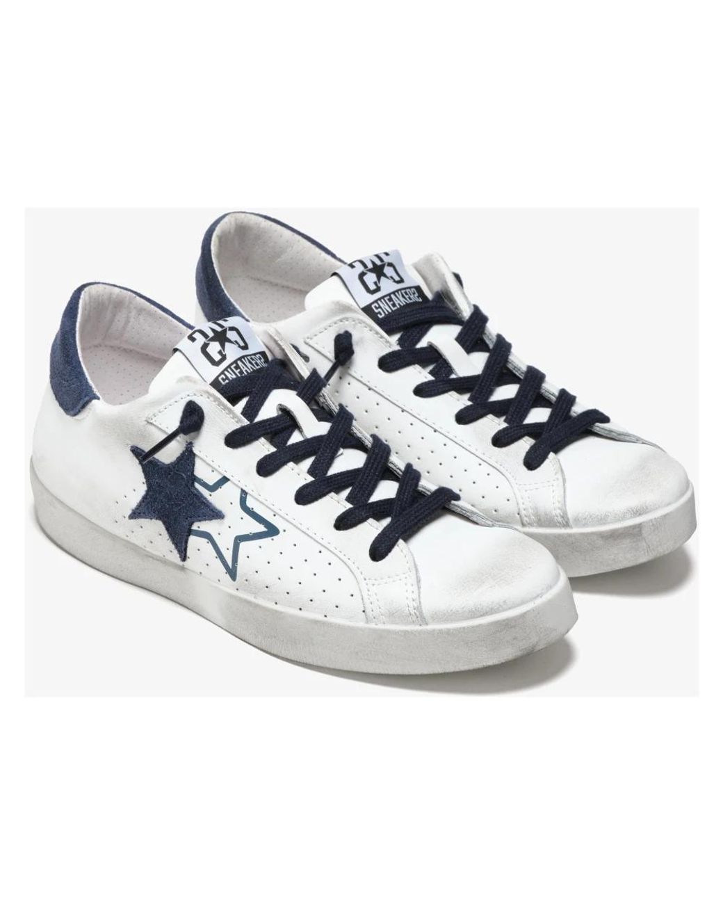 2 Star Prime Star Sneaker in Blue für Herren