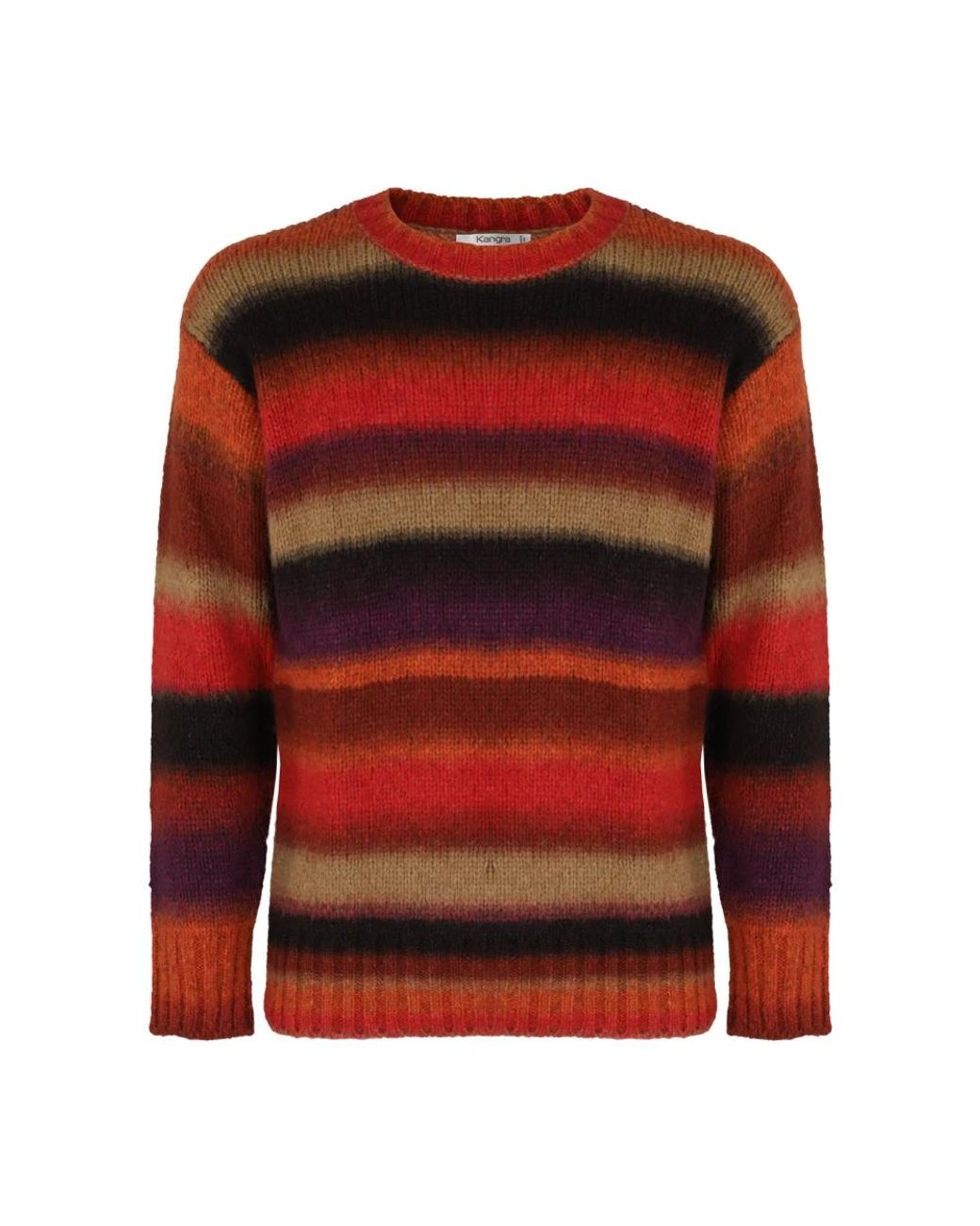 Kangra Red Round-Neck Knitwear for men