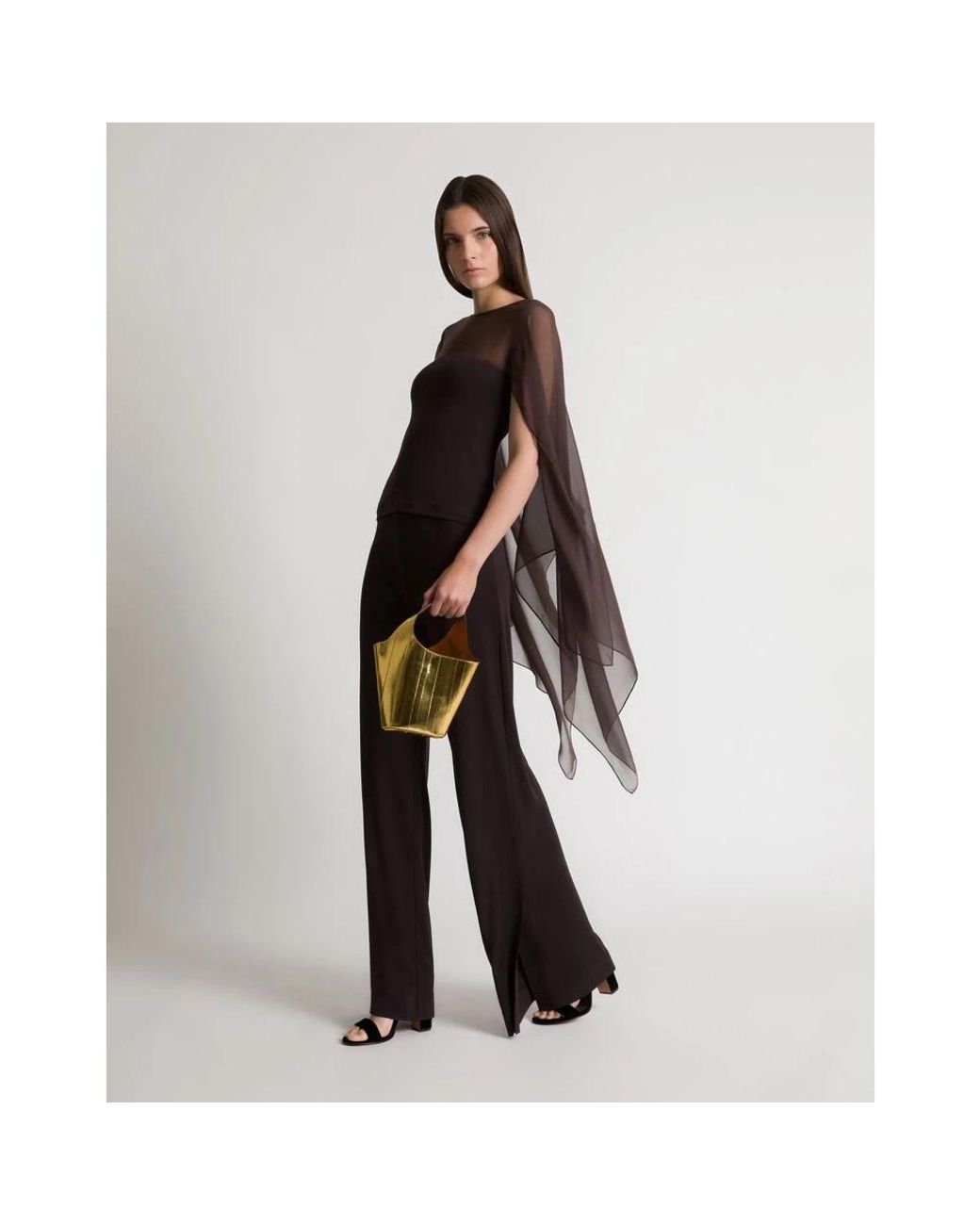 Alberta Ferretti Blue Wide Trousers