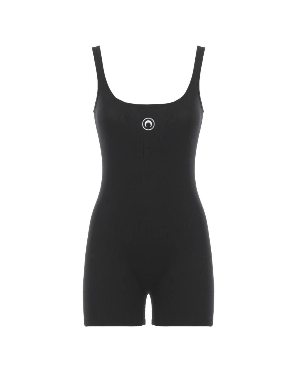 MARINE SERRE Black Playsuits