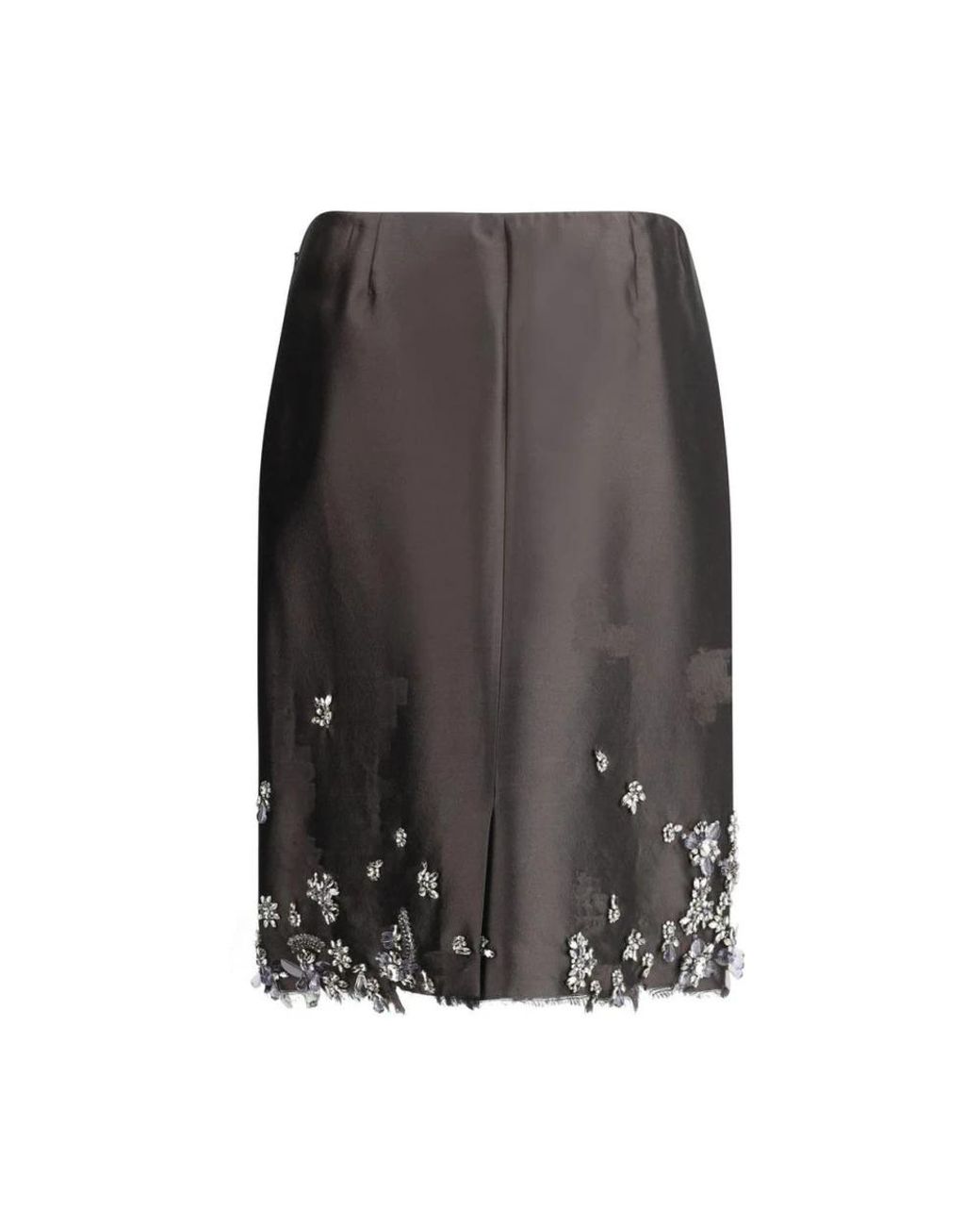 Midi Skirts Prada de color Gray