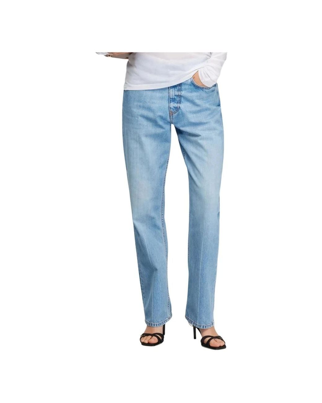 Semicouture Blue Straight Fit Jeans
