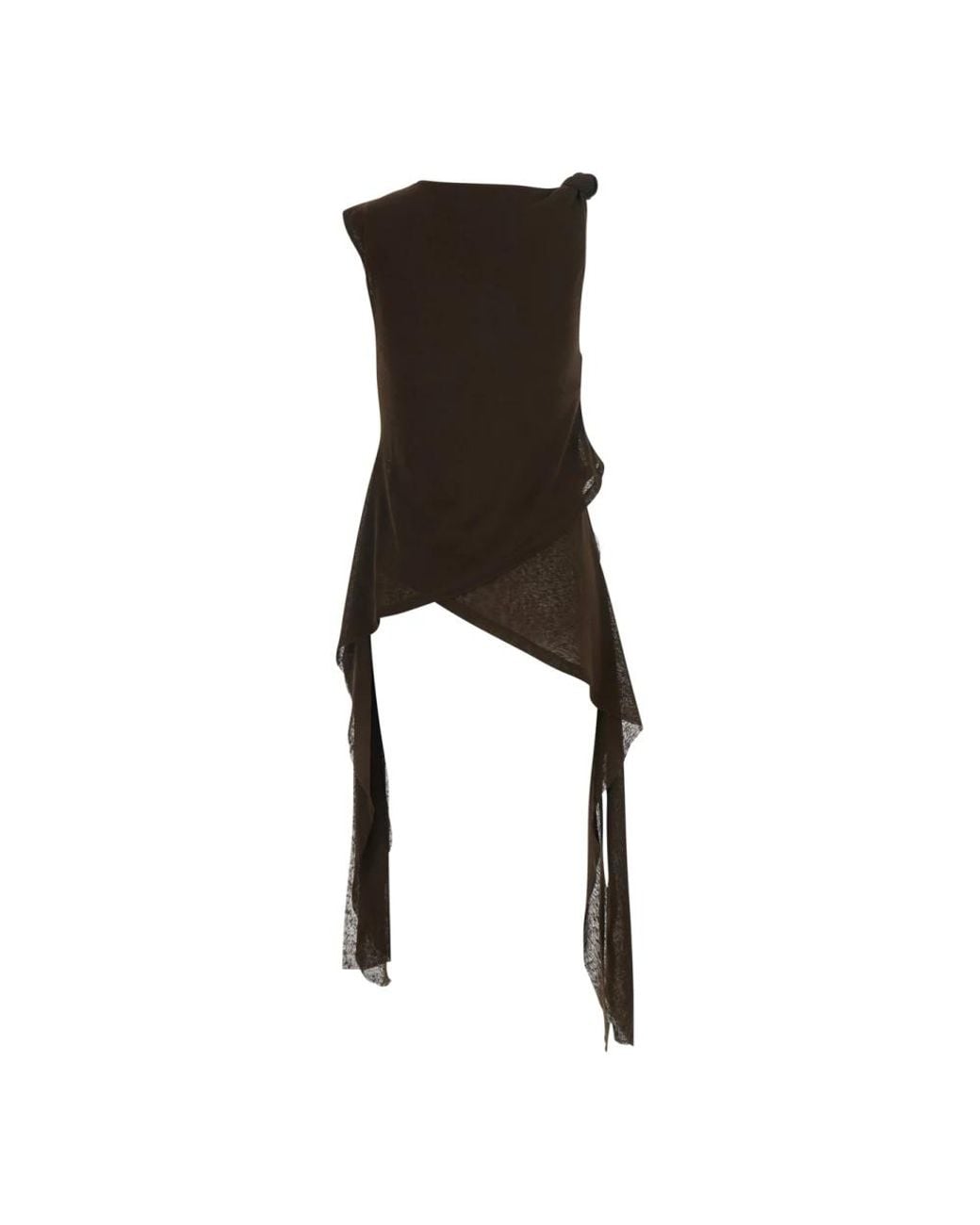 Ganni Black Sleeveless Tops