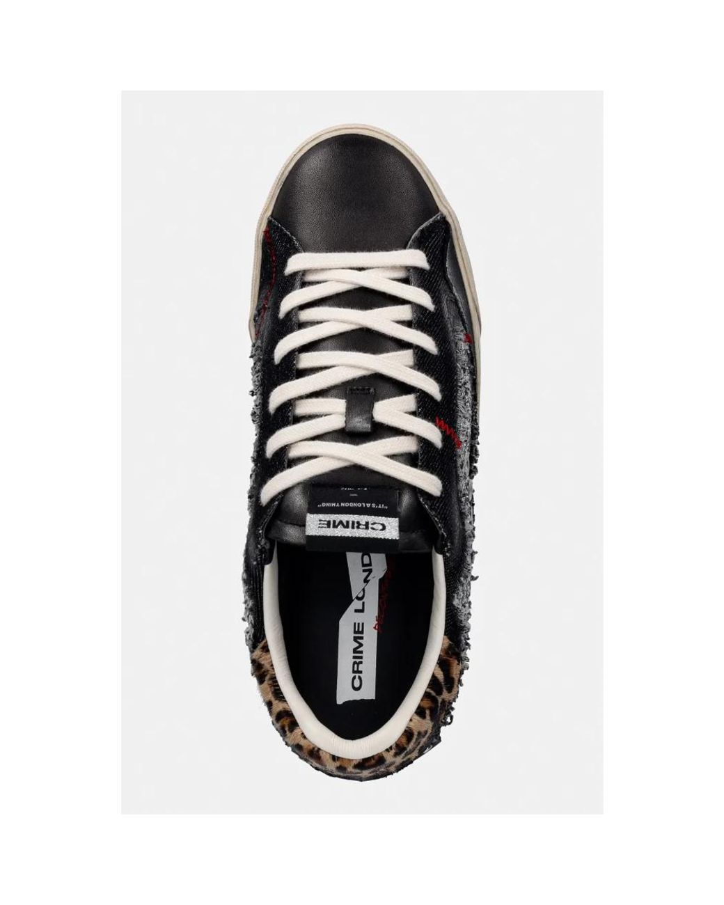 Crime London Black Sneakers