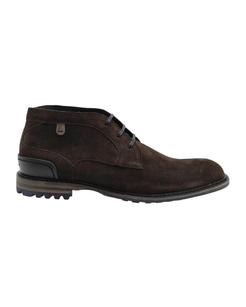 Floris Van Bommel Black Lace-Up Boots for men