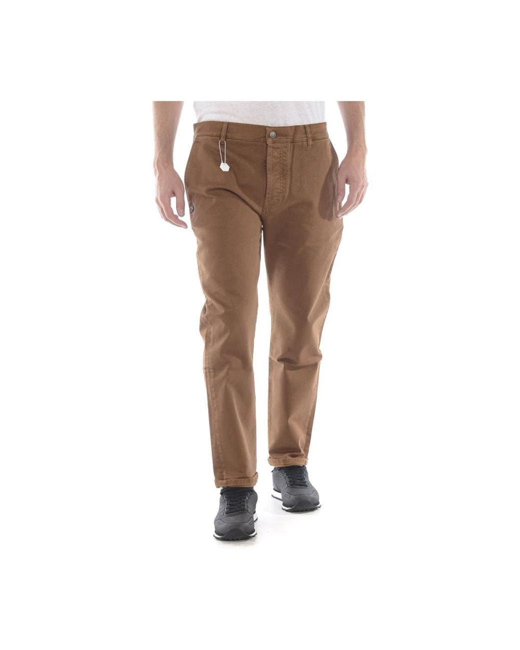 Daniele Alessandrini Brown Chinos for men