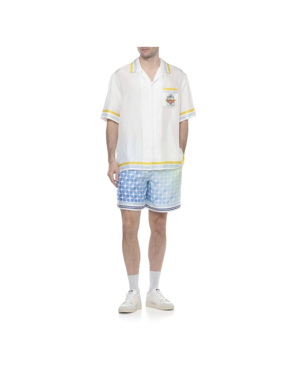Casablanca Blue Casual Shorts for men