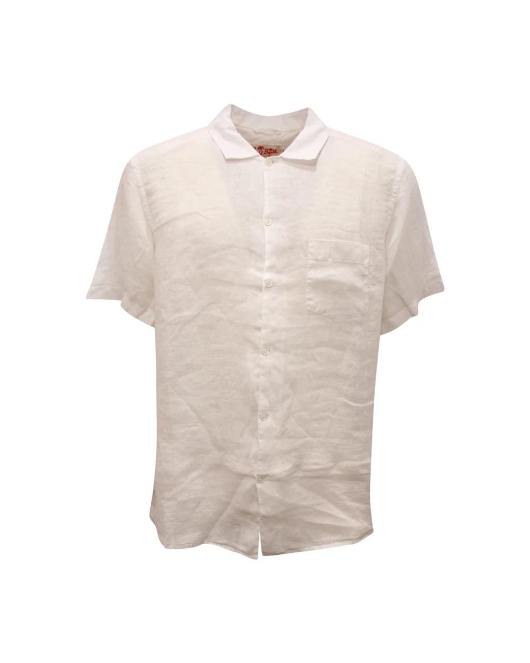 Mc2 Saint Barth Natural Short Sleeve Shirts for men