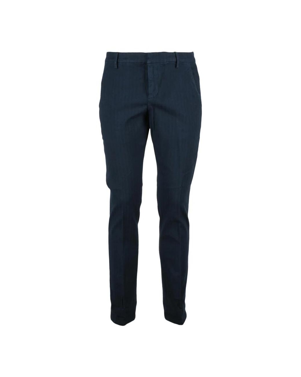 Dondup Blue Slim-Fit Trousers for men