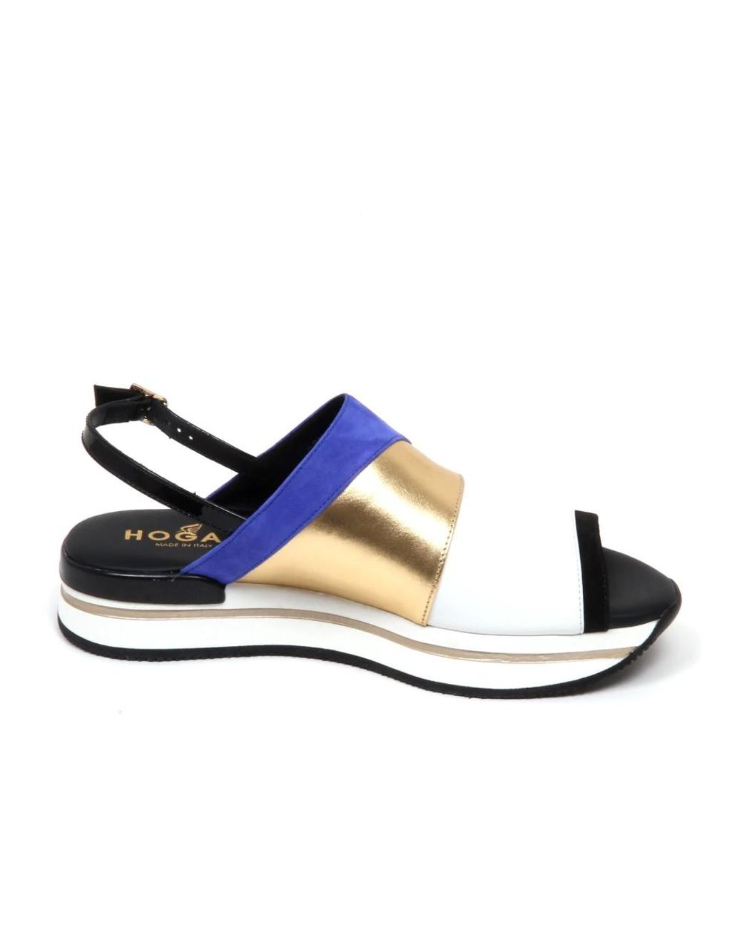 Hogan Blue Flat Sandals