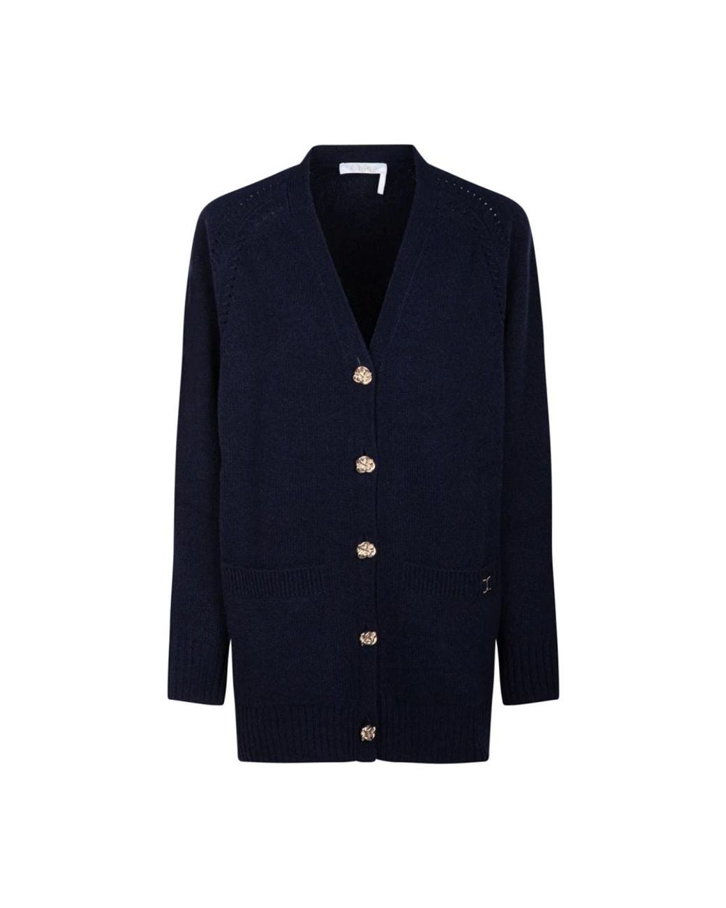 Chloé Blue Cashmere Knitwear