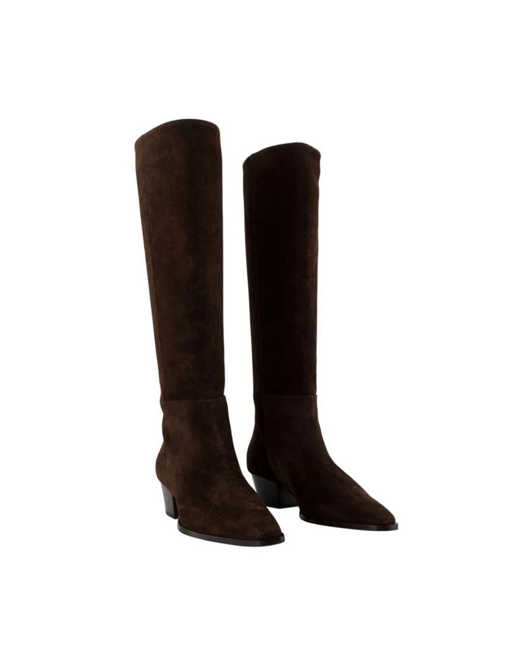 Aeyde Brown Over-The-Knee Boots