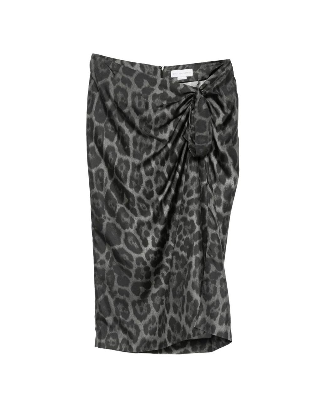 Stella McCartney Rokken ,Grijs ,Grijze Zijden Asymmetrische Rok in het Gray