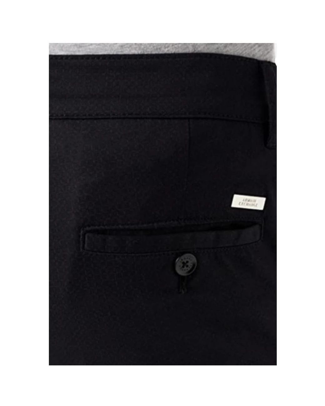 ARMANI EXCHANGE Black Chinos for men