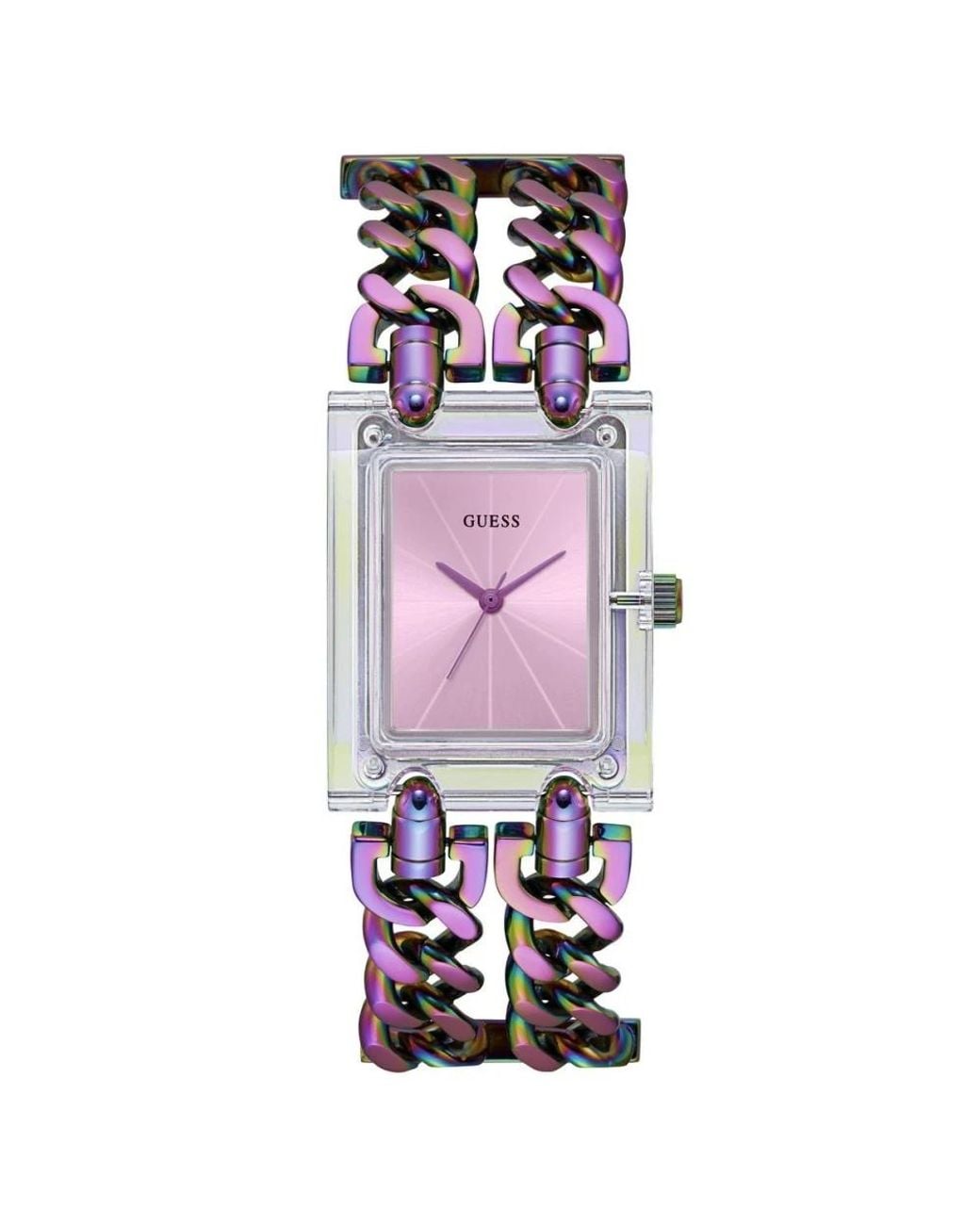 Guess Purple Mod Watch Gw0669l2 Heavy Metal Iridescent