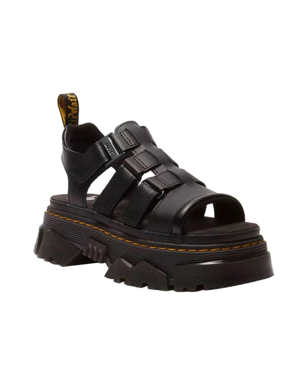 Dr. Martens Black Flat Sandals