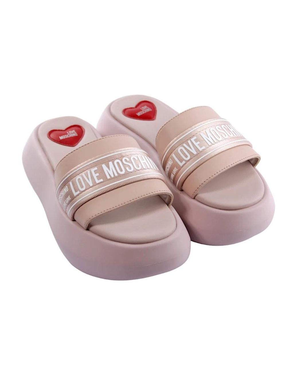 Love Moschino Pink Sliders