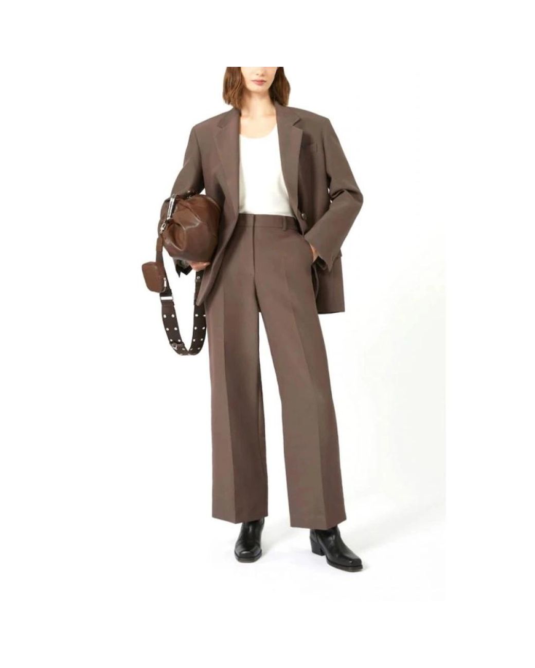 Weekend by Maxmara Brown Wide Trousers