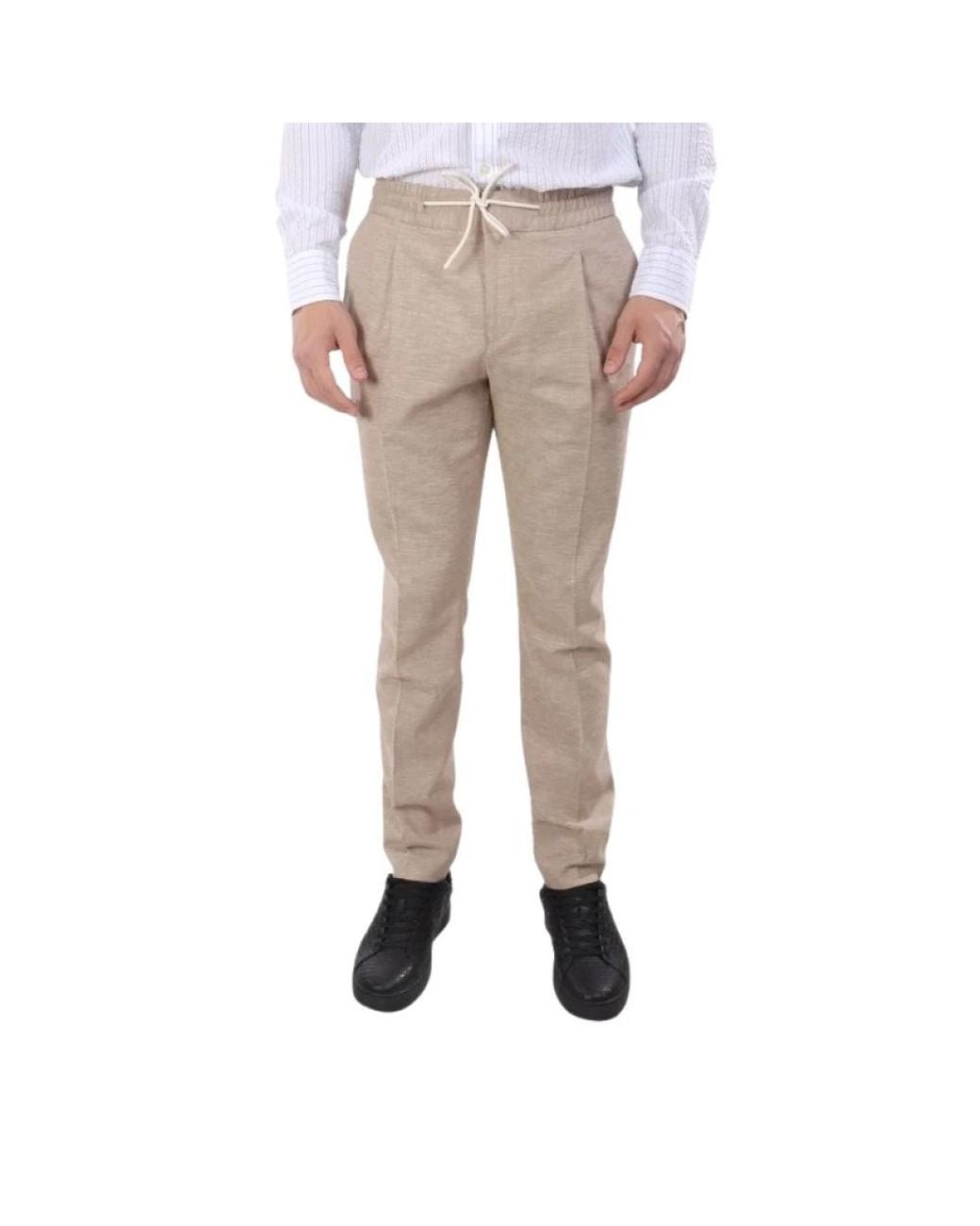 HUGO Natural Slim-Fit Trousers for men