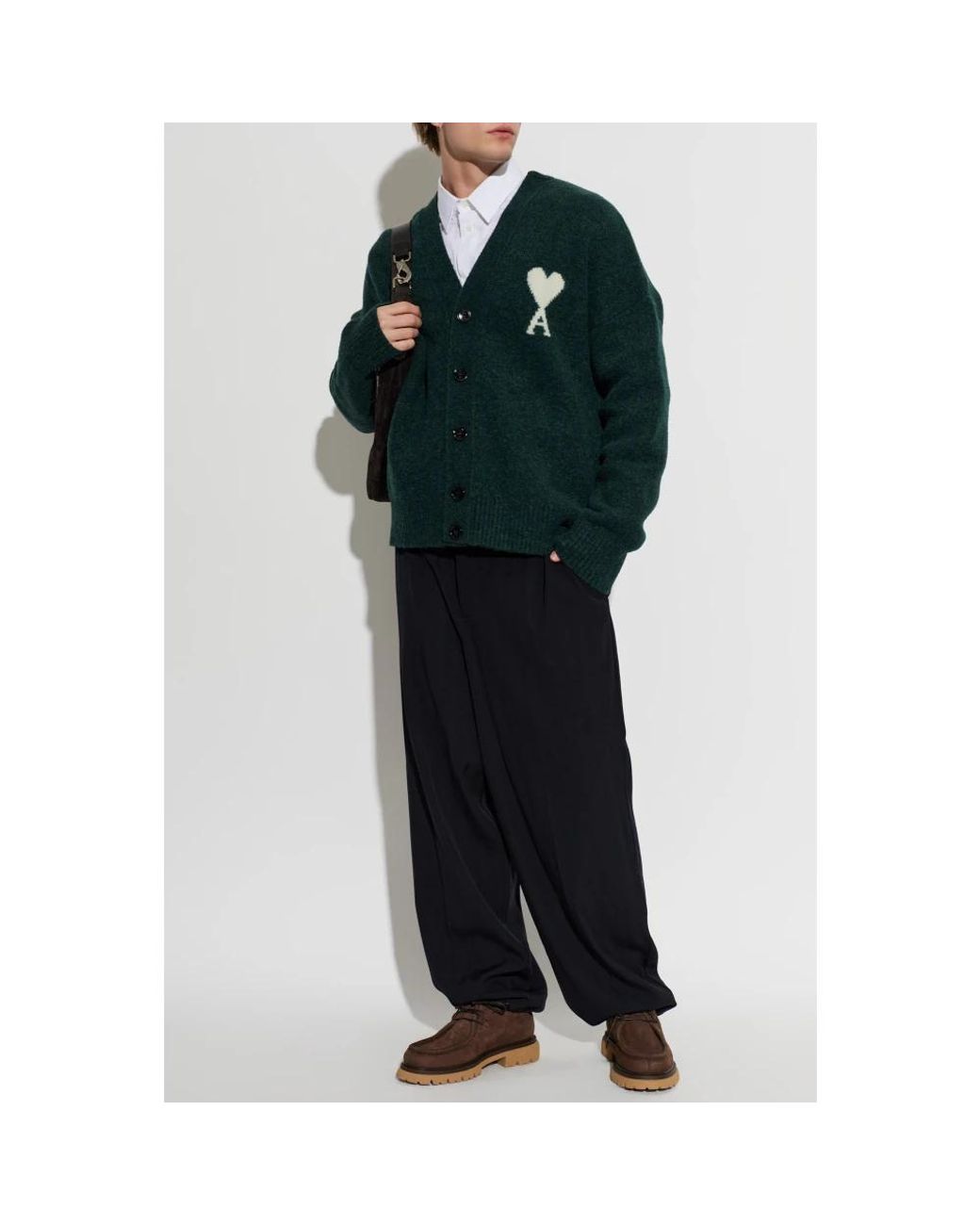 AMI Green Cardigans for men