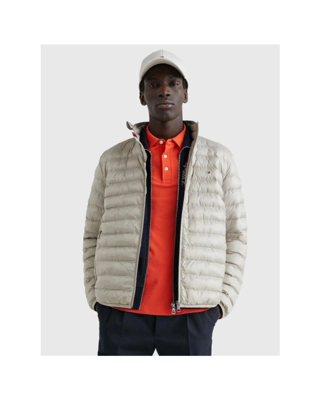 Down Jackets Tommy Hilfiger pour homme en coloris Gray