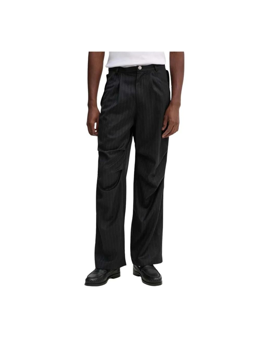 Bluemarble Rechte Broek in het Black voor heren