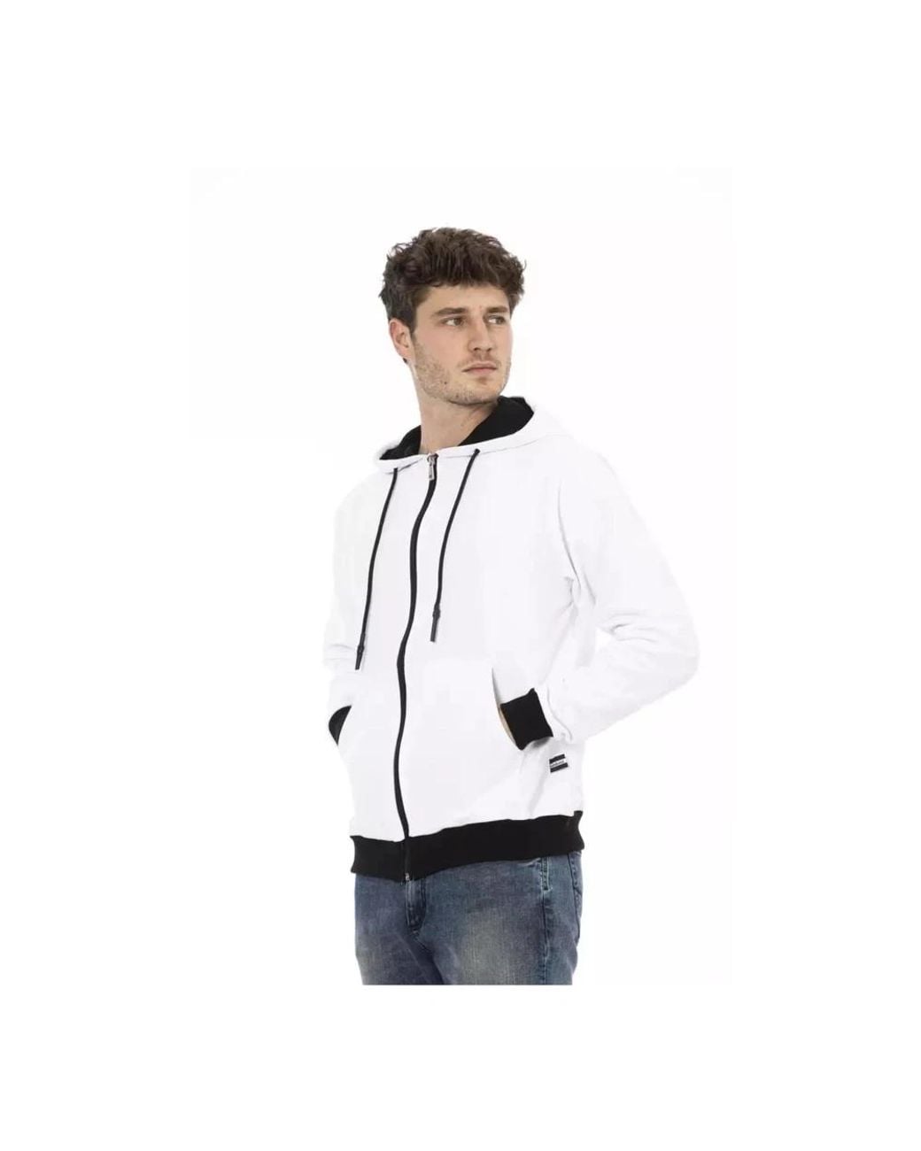 Baldinini White Zip-Throughs for men