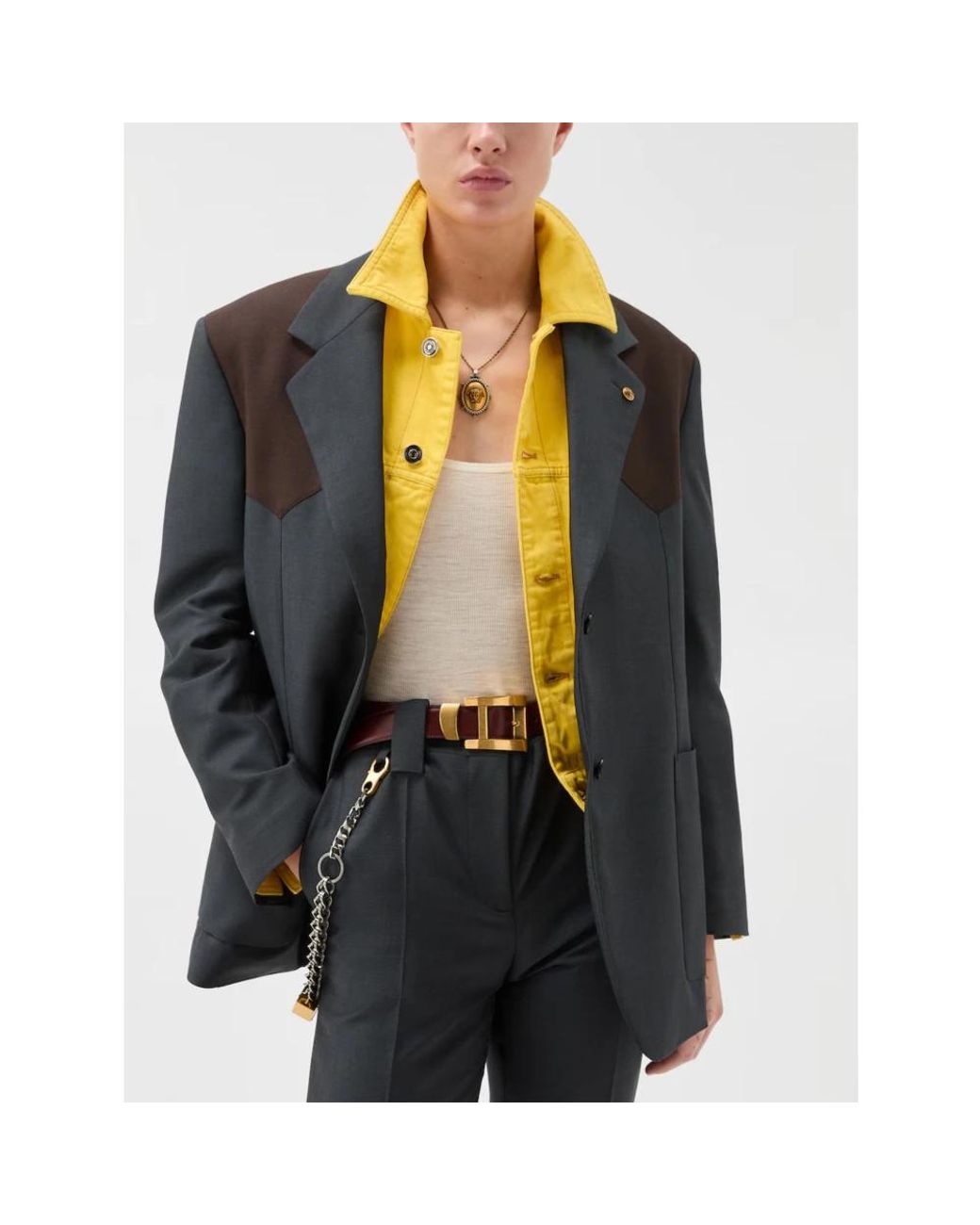Blazers Versace en coloris Black