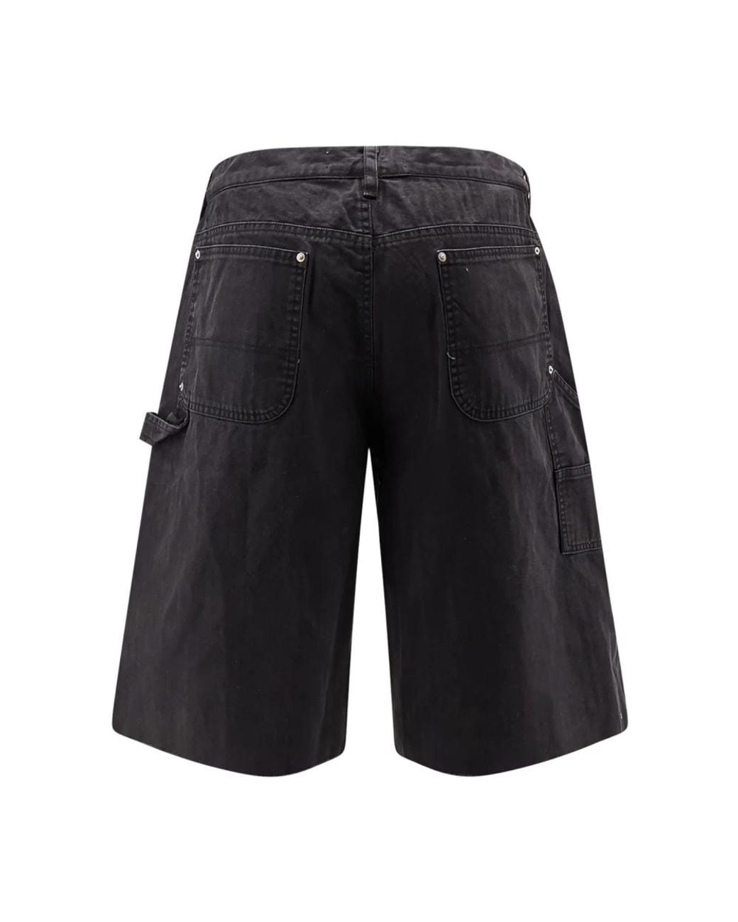 TONYWACK Black Denim Shorts for men